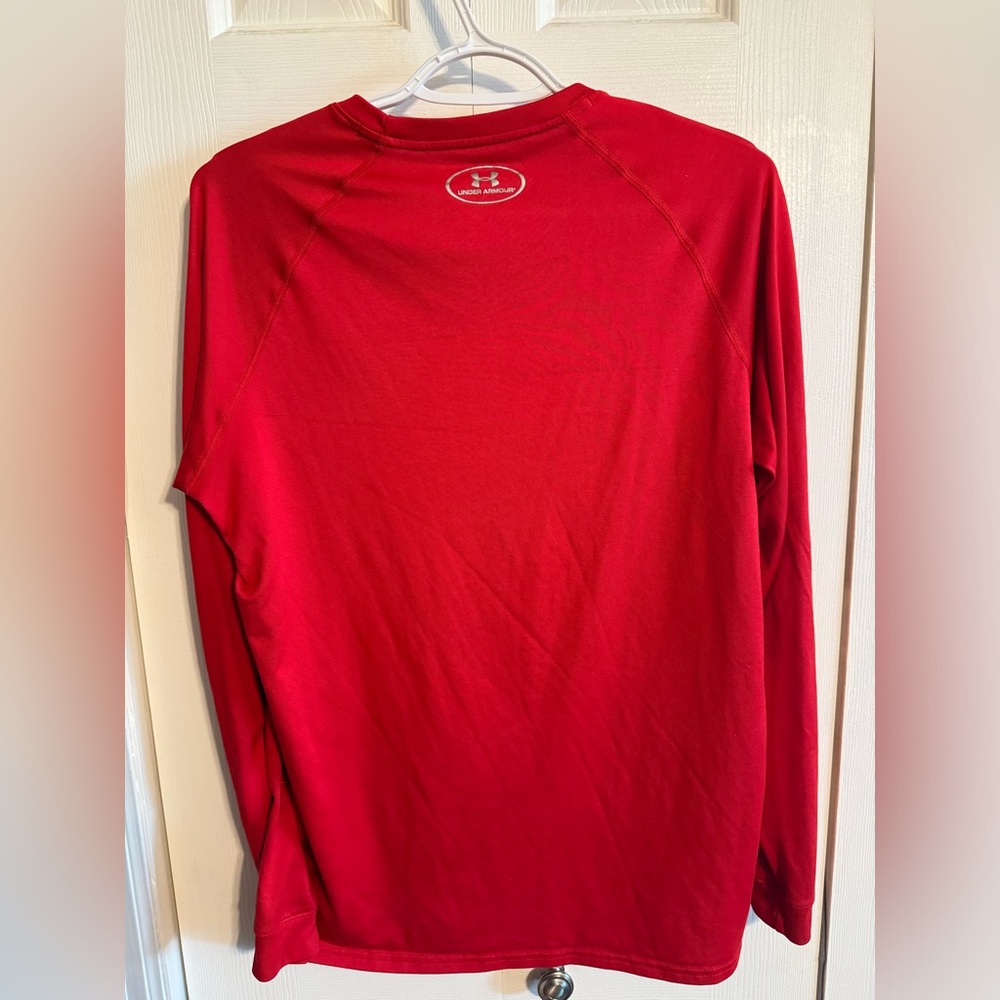 Under Armour men’s small long sleeve shirt red - Picture 3 of 3